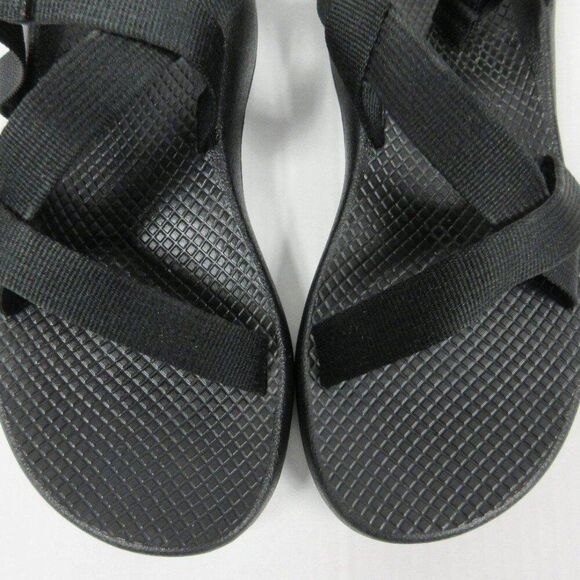 CHACO Z/Cloud Cushioned Sandal Womens Sz 12 Adjustable Durable All Black J107366 - Picture 5 of 12